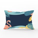 - Rh-Dik-8011-Gorsel1 - Realhomes Renkli Zeminli Pastel Yaprak Desenli Dijital Baskılı Modern Dikdörtgen Yastık Kırlent Kılıfı Realhomes