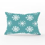 - Rh-Dik-8038-Gorsel1 - Realhomes Renkli Zemin Üzerinde Beyaz Kartanesi Desenli Dijital Baskılı Modern Dikdörtgen Yastık Kılıfı Realhomes