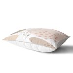 Beyaz Zemin Üzerinde Pastel Renkli Yaprak Desenli Modern Dikdörtgen Yastık Kırlent Kılıfı Realhomes