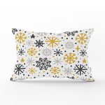 - Rh-Dik-8055-Gorsel1 - Realhomes Beyaz Zemin Üzerinde Gold Detaylı Kartanesi Desenli Dikdörtgen Yastık Kırlent Kılıfı Realhomes