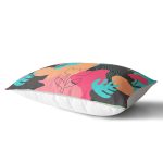 - Rh-Dik-8061-Gorsel2 - Realhomes Renkli Zemin Üzerinde Geometrik Yaprak Desenli Modern Dikdörtgen Yastık Kırlent Kılıfı Realhomes