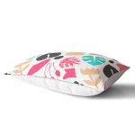 - Rh-Dik-8062-Gorsel2 - Realhomes Beyaz Zeminli Renkli Yaprak Desenli Dijital Baskılı Modern Dikdörtgen Yastık Kırlent Kılıfı Realhomes