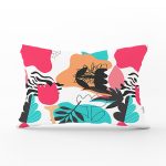 - Rh-Dik-8065-Gorsel1 - Realhomes Beyaz Zemin Rengarenk Çiçek Desenli Dijital Baskılı Modern Dikdörtgen Yastık Kırlent Kılıfı Realhomes