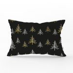 Renkli Zeminli Çam Ağacı Desenli Dijital Baskılı Modern Dikdörtgen Yastık Kırlent Kılıfı Realhomes