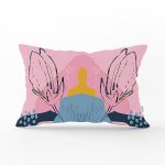 - Rh-Dik-8087-Gorsel1 - Realhomes Rengarenk Zemin Üzerinde Pastel Desenli Çiçek Motifli Modern Dikdörtgen Yastık Kırlent Kılıfı Realhomes