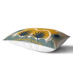 - Rh-Dik-8096-Gorsel2 - Realhomes Renkli Zemin Üzerinde Yaprak Desenli Dijital Baskılı Modern Dikdörtgen Yastık Kırlent Kılıfı Realhomes