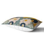 - Rh-Dik-8099-Gorsel2 - Realhomes Renkli Zemin Üzerinde Yaprak Desenli Dijital Baskılı Modern Dikdörtgen Yastık Kırlent Kılıfı Realhomes