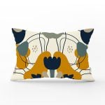 - Rh-Dik-8100-Gorsel1 - Realhomes Renkli Zemin Üzerinde Yaprak Desenli Dijital Baskılı Modern Dikdörtgen Yastık Kırlent Kılıfı Realhomes