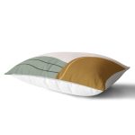 Pastel Zemin Üzerinde Güneş Desenli Dijital Baskılı Modern Dikdörtgen Yastık Kırlent Kılıfı Realhomes