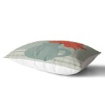 Pastel Zemin Üzerinde Vazo Desenli Dijital Baskılı Modern Dikdörtgen Yastık Kırlent Kılıfı Realhomes