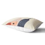 Pastel Zemin Üzerinde Vazo Desenli Dijital Baskılı Modern Dikdörtgen Yastık Kırlent Kılıfı Realhomes