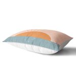 Pastel Zemin Üzerinde Güneş Desenli Dijital Baskılı Modern Dikdörtgen Yastık Kırlent Kılıfı Realhomes