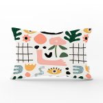 - Rh-Dik-8160-Gorsel1 - Realhomes Beyaz Zeminli Geometrik Desenli Dijital Baskılı Modern Dikdörtgen Yastık Kırlent Kılıfı Realhomes