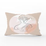 - Rh-Dik-8176-Gorsel1 - Realhomes Pastel Zemin Üzerinde Antik Desenli Dijital Baskılı Modern Dikdörtgen Yastık Kırlent Kılıfı Realhomes