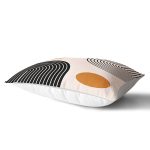 Renkli Zeminli Geometrik Desenli Dijital Baskılı Modern Dikdörtgen Yastık Kırlent Kılıfı Realhomes