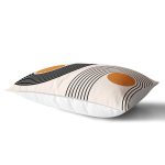 Renkli Zeminli Geometrik Desenli Dijital Baskılı Modern Dikdörtgen Yastık Kırlent Kılıfı Realhomes