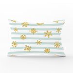 - Rh-Dik-8208-Gorsel1 - Realhomes Beyaz Zemin Üzerinde Renkli Çizgili Gold Detaylı Kartanesi Desenli Dikdörtgen Kırlent Kılıfı Realhomes