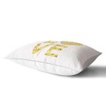 - Rh-Dik-8221-Gorsel2 - Realhomes Beyaz Zeminli Gold Renkli Love Yazılı Dijital Baskılı Modern Dikdörtgen Yastık Kırlent Kılıfı Realhomes