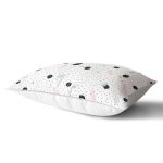 - Rh-Dik-8268-Gorsel2 - Realhomes Beyaz Zeminli Siyah Puantiye Desenli Dijital Baskılı Modern Dikdörtgen Yastık Kırlent Kılıfı Realhomes