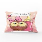 - Rh-Dik-827-Gorsel1 - Realhomes Sevimli Baykuş Dijital Baskılı Dikdörtgen Yastık Kırlent Kılıfı Realhomes