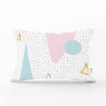 - Rh-Dik-8270-Gorsel1 - Realhomes Beyaz Zemin Üzerinde Renkli Geometrik Desenli Dijital Baskılı Modern Dikdörtgen Yastık Kılıfı Realhomes