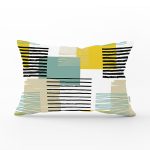 - Rh-Dik-8273-Gorsel1 - Realhomes Beyaz Zemin Üzerinde Renkli Çizgili Geometrik Desenli Dikdörtgen Yastık Kırlent Kılıfı Realhomes