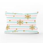 - Rh-Dik-8285-Gorsel1 - Realhomes Beyaz Zeminli Renkli Yatay Çizigili Gold Detaylı Kartanesi Desenli Dikdörtgen Kırlent Kılıfı Realhomes