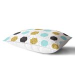 - Rh-Dik-8289-Gorsel2 - Realhomes Beyaz Zemin Üzerinde Gold Detaylı Geometrik Desenli Dikdörtgen Yastık Kırlent Kılıfı Realhomes