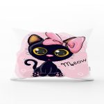 - Rh-Dik-829-Gorsel1 - Realhomes Sevimli Kedi Dijital Baskılı Dikdörtgen Yastık Kırlent Kılıfı Realhomes