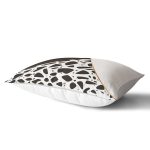 Renkli Zeminli Siyah Puantiye Desenli Dijital Baskılı Modern Dikdörtgen Yastık Kırlent Kılıfı Realhomes