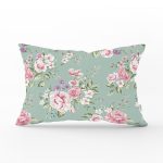 - Rh-Dik-8345-Gorsel1 - Realhomes Renkli Zemin Üzerinde Gül Desenli Dijital Baskılı Modern Dikdörtgen Yastık Kırlent Kılıfı Realhomes