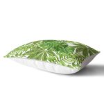 - Rh-Dik-8349-Gorsel2 - Realhomes Beyaz Zemin Üzerinde Yeşil Yaprak Desenli Dikdörtgen Yastık Kırlent Kılıfı Realhomes