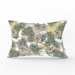 - Rh-Dik-8360-Gorsel1 - Realhomes Beyaz Zemin Üzerinde Renkli Puantiyeli Sonbahar Yapraklı Dikdörtgen Yastık Kırlent Kılıfı Realhomes