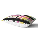 - Rh-Dik-8370-Gorsel2 - Realhomes Beyaz Zemin Üzerinde Renkli Ekose Desenli Dikdörtgen Yastık Kırlent Kılıfı Realhomes