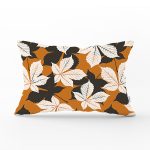 Rengarenk Zemin Üzerinde Çiçek Desenli Dijital Baskılı Modern Dikdörtgen Yastık Kırlent Kılıfı Realhomes