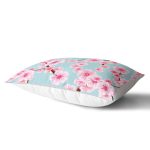 - Rh-Dik-8373-Gorsel2 - Realhomes Rengarenk Zemin Üzerinde Pembe Çiçek Desenki Dikdörtgen Yastık Kırlent Kılıfı Realhomes