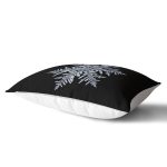 - Rh-Dik-8377-Gorsel2 - Realhomes Siyah Zeminli Kartanesi Desenli Dijital Baskılı Modern Dikdörtgen Yastık Kırlent Kılıfı Realhomes