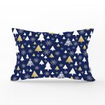 Renkli Zeminli Çamağacı Desenli Dijital Baskılı Modern Dikdörtgen Yastık Kırlent Kılıfı Realhomes