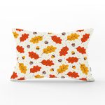 - Rh-Dik-8380-Gorsel1 - Realhomes Renkli Zemin Üzerinde Sonbahar Yaprak Desenli Dijital Baskılı Modern Dikdörtgen Yastık Kılıfı Realhomes