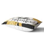 Renkli Zemin Üzerinde Siyah Çizgili Sonbahar Desenli Dikdörtgen Yastık Kırlent Kılıfı Realhomes