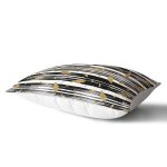 - Rh-Dik-8391-Gorsel2 - Realhomes Beyaz Zemin Üzerinde Gold Detaylı Yaprak Desenli Modern Dikdörtgen Yastık Kırlent Kılıfı Realhomes