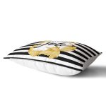 - Rh-Dik-8398-Gorsel2 - Realhomes Beyaz Zemin Üzerinde Siyah Çizgili Sonbahar Yaprak Desenli Dikdörtgen Yastık Kırlent Kılıfı Realhomes