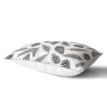 - Rh-Dik-8399-Gorsel2 - Realhomes Beyaz Zemin Üzerinde Kozalak Desenli Dijital Baskılı Modern Dikdörtgen Yastık Kırlent Kılıfı Realhomes