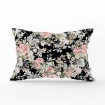 - Rh-Dik-8424-Gorsel1 - Realhomes Rengarenk Zemin Üzerinde Çiçek Desenli Dijital Baskılı Modern Dikdörtgen Yastık Kırlent Kılıfı Realhomes