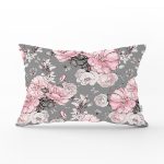 - Rh-Dik-8432-Gorsel1 - Realhomes Rengarenk Zemin Üzerinde Çiçek Desenli Dijital Baskılı Modern Dikdörtgen Yastık Kırlent Kılıfı Realhomes