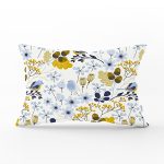 - Rh-Dik-8434-Gorsel1 - Realhomes Beyaz Zemin Üzerinde Rengarenk Çiçek Desenli Dikdörtgen Yastık Kırlent Kılıfı Realhomes