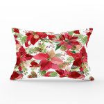 - Rh-Dik-8462-Gorsel1 - Realhomes Beyaz Zeminli Renkli Yaprak Desenli Dijital Baskılı Modern Dikdörtgen Yastık Kırlent Kılıfı Realhomes