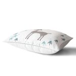 Modern Geyik Temalı Dijital Baskılı Dikdörtgen Yastık Kırlent Kılıfı Realhomes