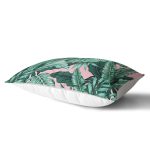 - Rh-Dik-8472-Gorsel2 - Realhomes Pastel Zeminli Yeşil Yaprak Desenli Dijital Baskılı Modern Dikdörtgen Yastık Kırlent Kılıfı Realhomes