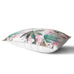 - Rh-Dik-8477-Gorsel2 - Realhomes Beyaz Zemin Üzerinde Yeşil Yaprak Desenli Dikdörtgen Yastık Kırlent Kılıfı Realhomes